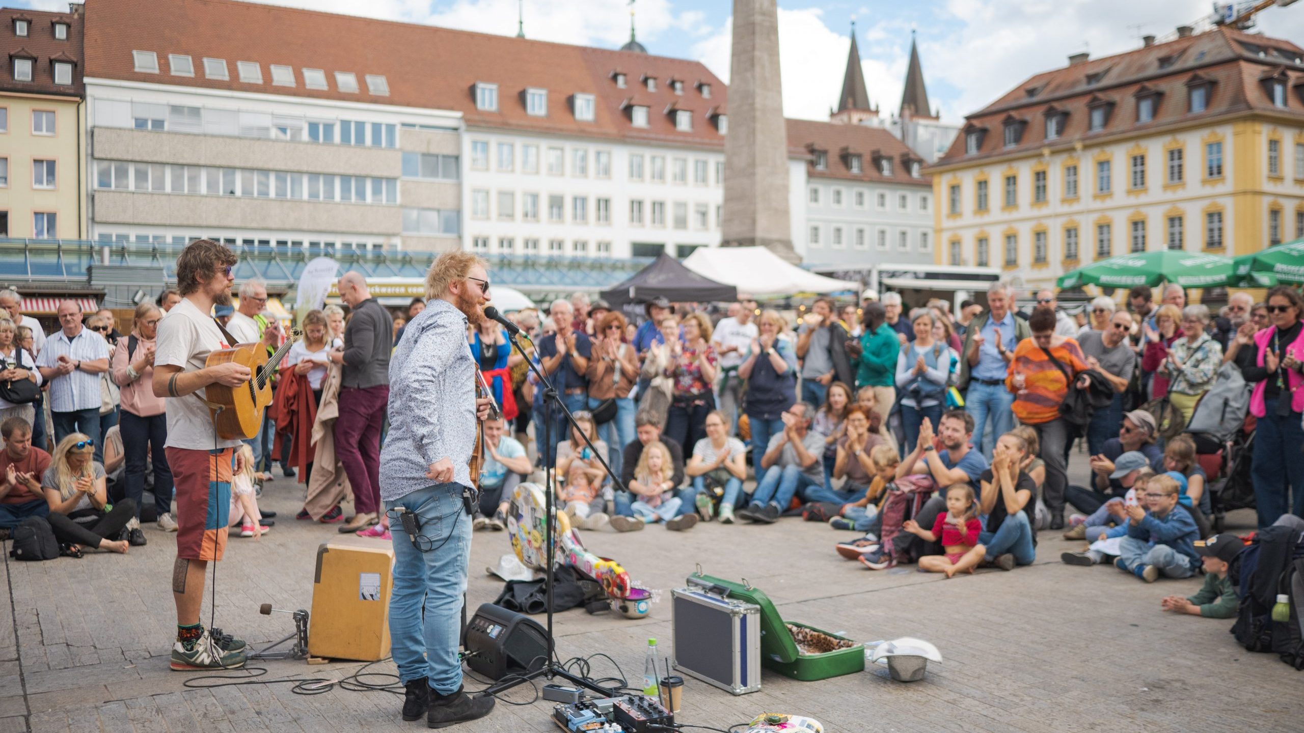 Lukas Bergmann-Gabel Violine Weimar Thüringen Geiger Crepes Sucette Rudolstadt Festival TFF Strassenmusik Busking